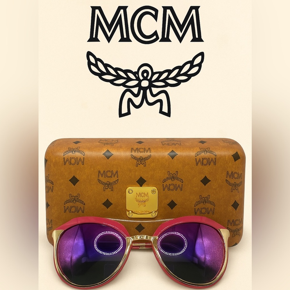 Authentic MCM Women’s Butterfly Sunglasses | Pink/Gold | Good Used Condition - Picture 1 of 6
